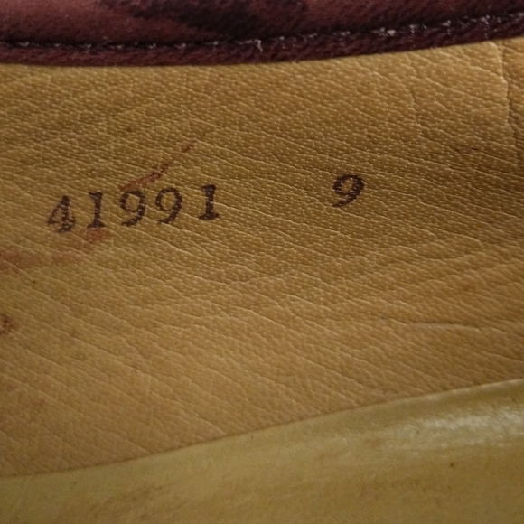 French Shriner Men's Size 9M Tassel Loafers Brown Leather - Picture 4 of 15